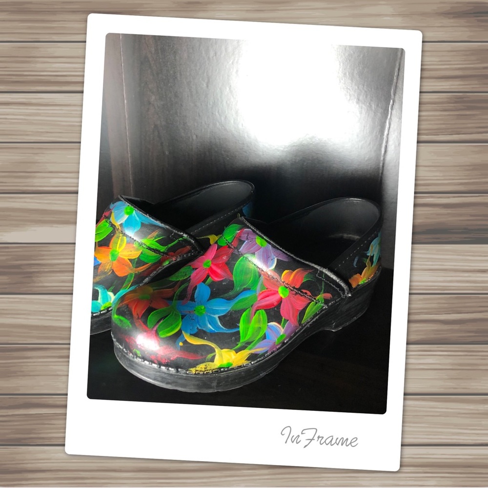 Dansko Watercolor Floral Clogs